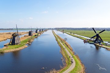 Die Windmühlen von Kinderdijk, Niederlande