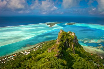 Maupiti Berg auf Bora Bora, Französisch Polynesien