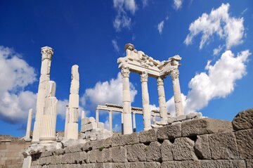 Tempelruine in Pergamon, Türkei