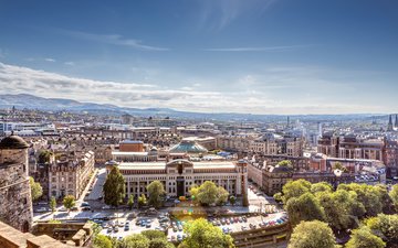 Blick über die Dächer Edinburghs, Schottland
