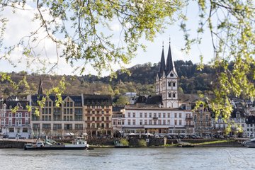 Rhein Ufer in Boppard, Deutschland