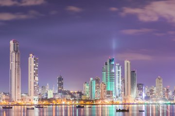 Panama City bei Nacht, Panama