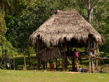 Embera Indianer in ihrer Heimat, Panama