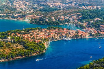 Panorama von Cavtat, Kroatien