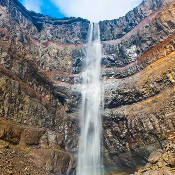 Hengifoss Wasserfall, Island
