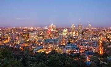 Montreal bei Nacht, Kanada