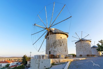 Windmühlen in Cemse, Türkei