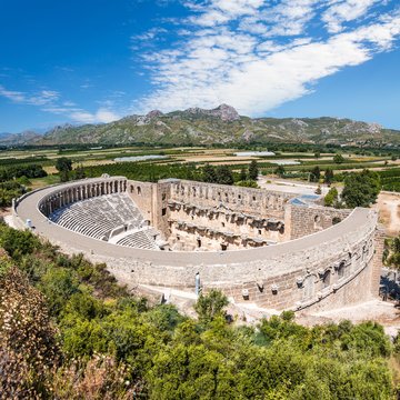Amphitheater in Aspendos, Türkei