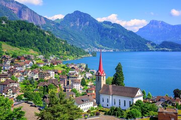 Der Vierwaldstaettersee in Luzern, Schweiz