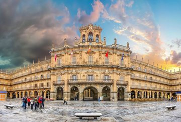 Der Plaza Major in Salamanca, Spanien