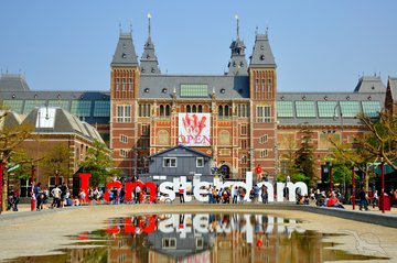 Das Rijksmuseum in Amsterdam, Niederlande