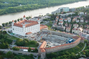 Blick auf die Burg Bratislava, Slowakei