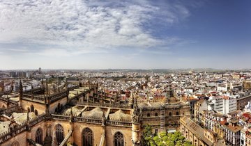 Ausblick über die Dächer Sevillas, Spanien