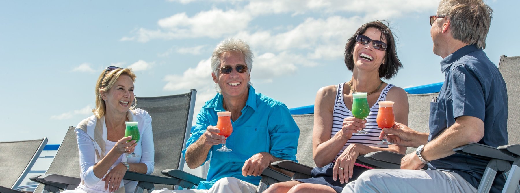 Sonnendeck der MS Alexander Borodin