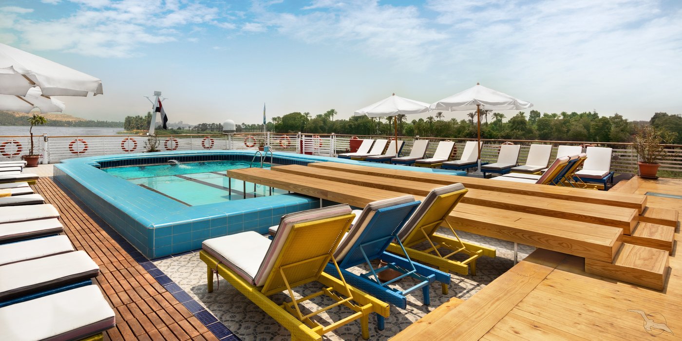 Pool und Sonnendeck MS Nile Vision