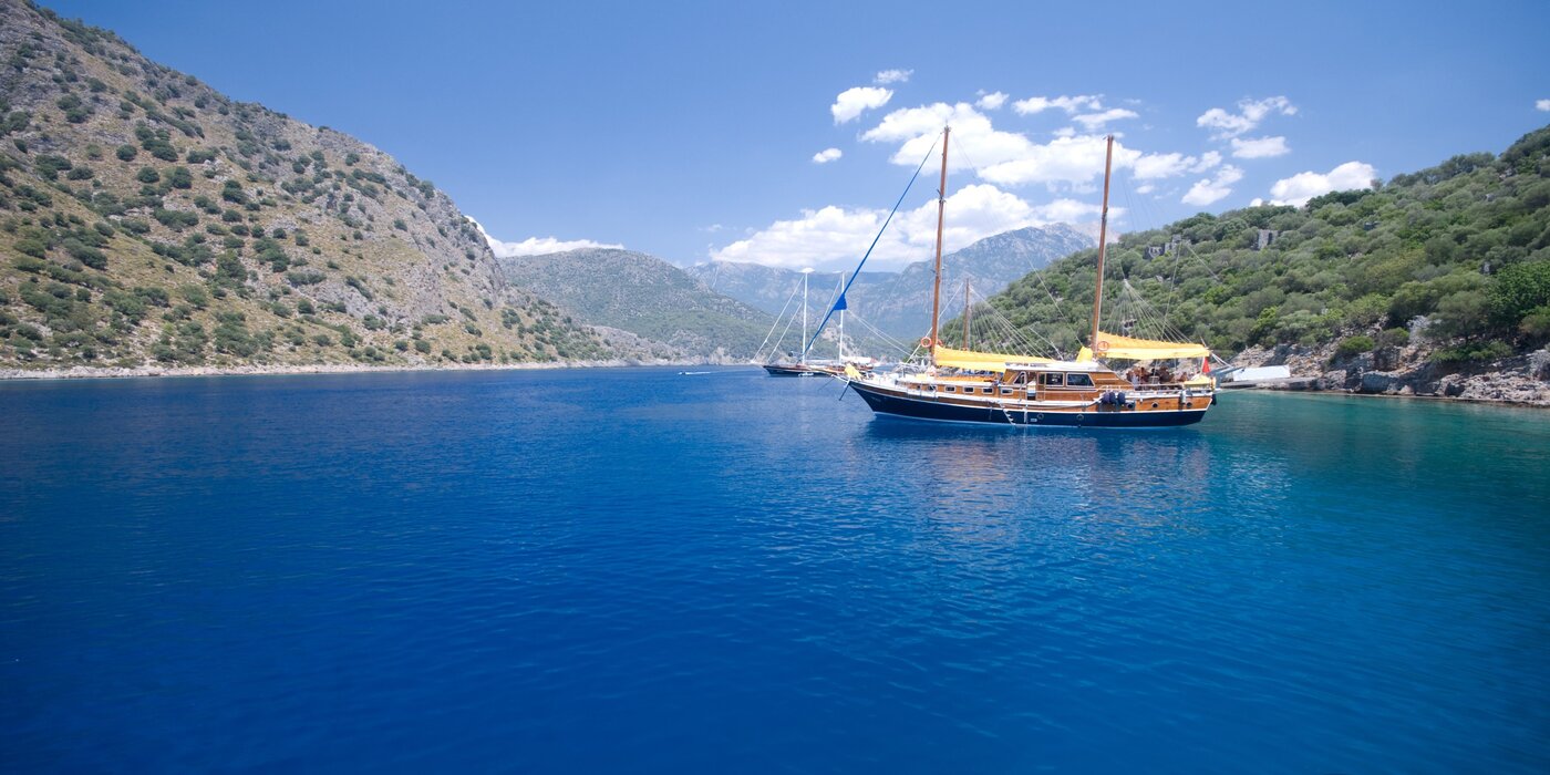 Segelschiiff in &Auml;g&auml;is, T&uuml;rkei