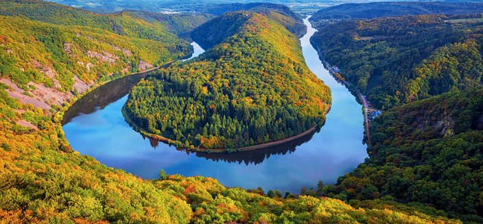 Rhein Prinzessin -Saarschleife in Mettlach, Deutschland