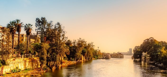 Der Nil bei Kairo, Aegypten