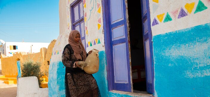 Nubisches Dorf bei Assuan, &Auml;gypten