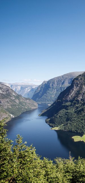 Naeroyfjord in Norwegen