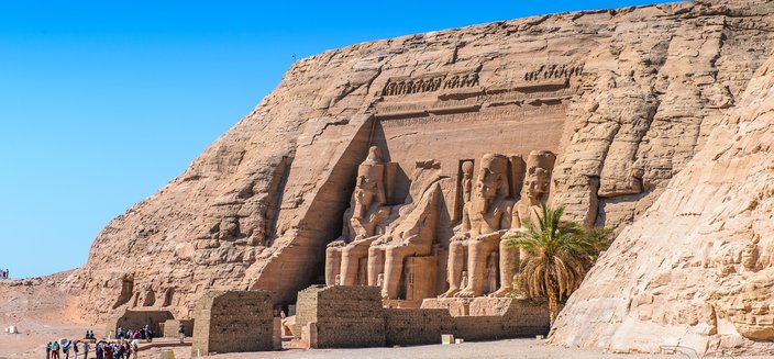 "Großer Tempel" von Abu-Simbel in Ägypten