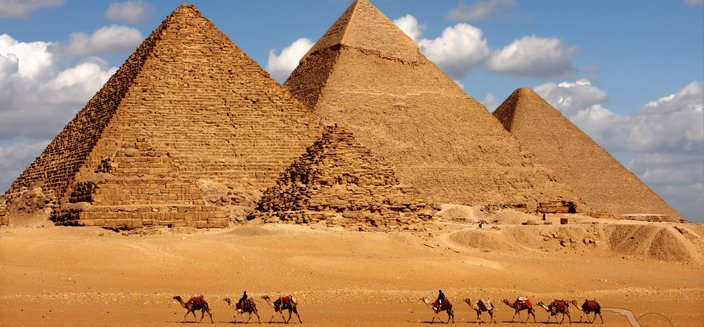 Pyramiden von Gizeh in &Auml;gypten