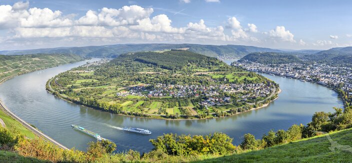 Swiss Crystal -Rheinschleife bei Boppard, Deutschland