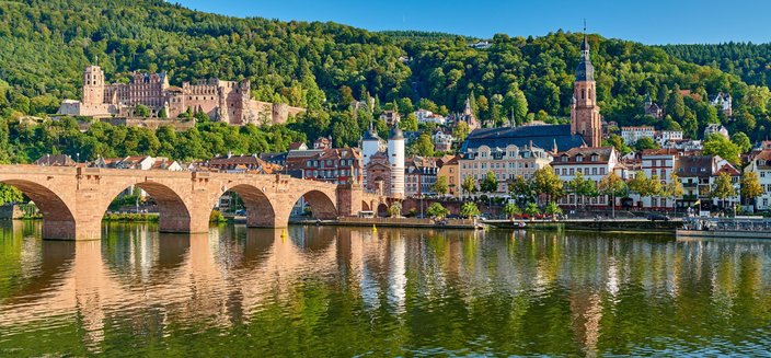 Switzerland -Karl Theodor Brücke in Heidelberg